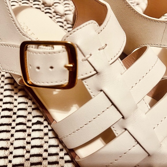 Cole Haan Women's White Strappy Sandals - Picture 5 of 7
